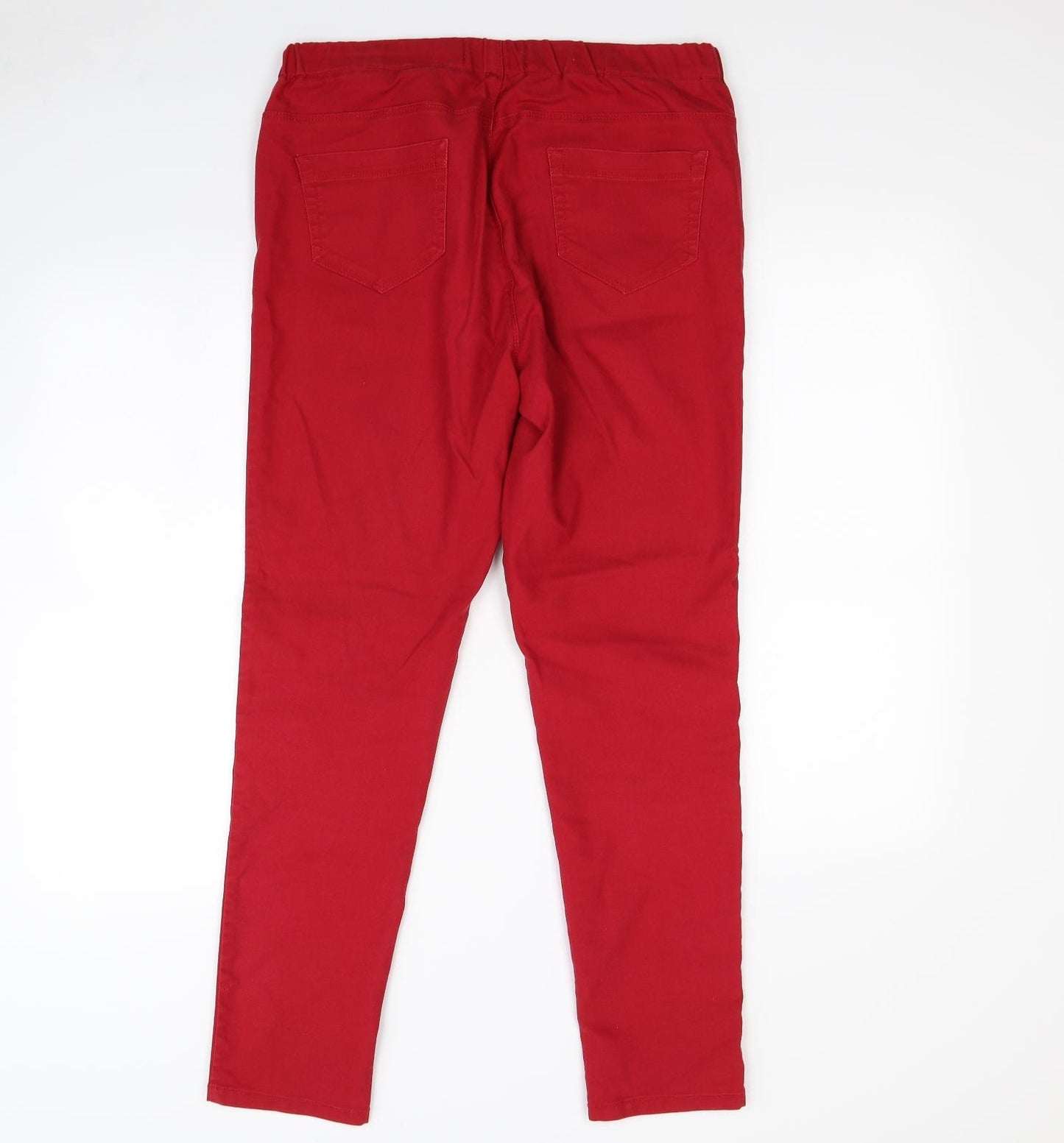 jeggings Womens Red   Jegging Trousers Size 14 L30 in