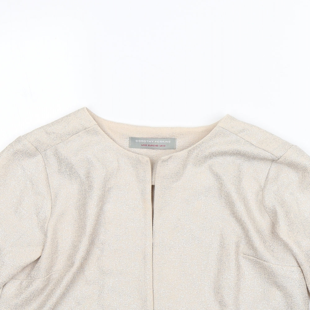 Dorothy Perkins Womens Silver   Jacket  Size 12