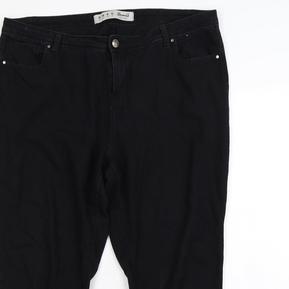 Denim & Co. Womens Black   Skinny Jeans Size 20 L28 in