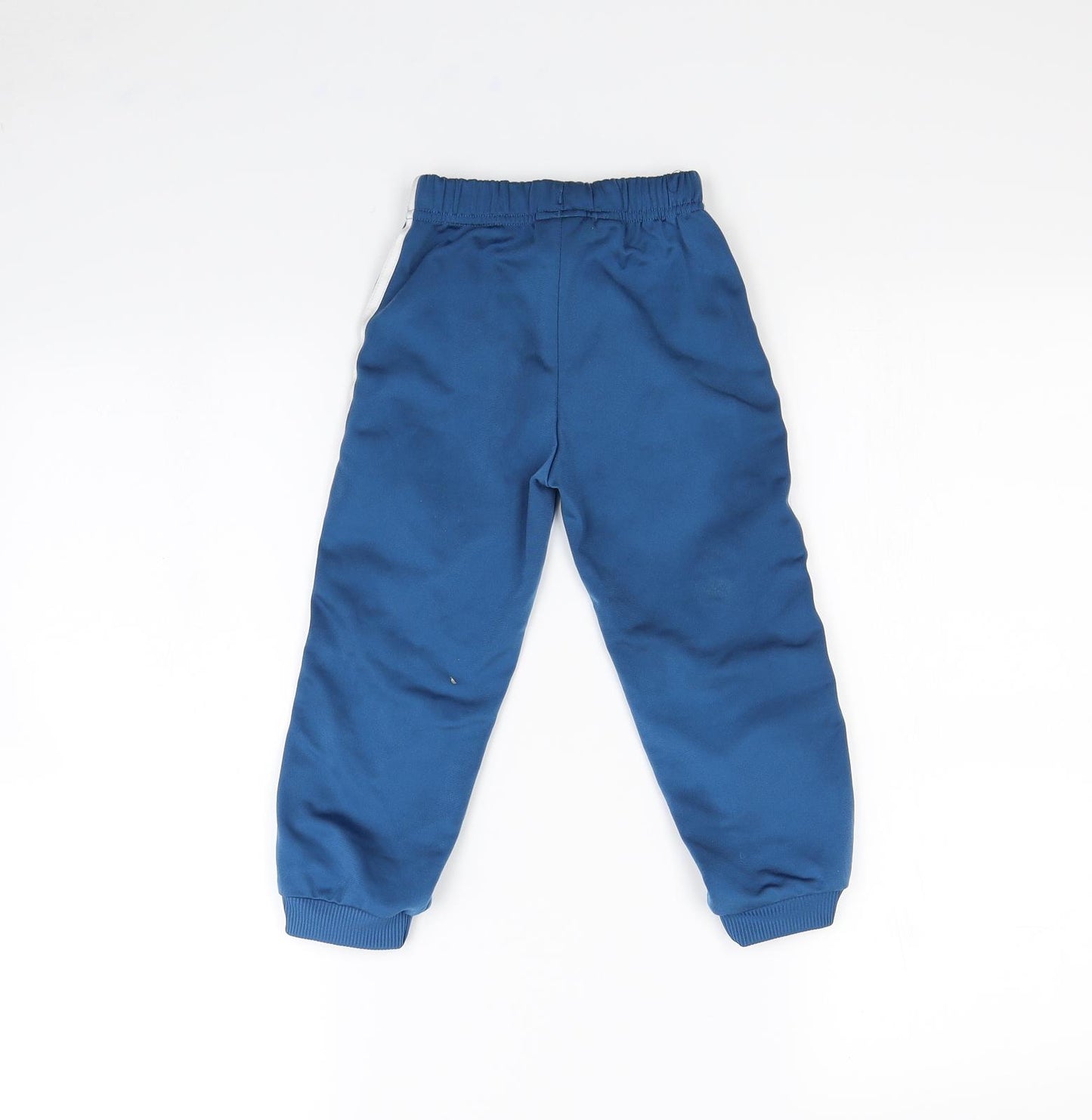 adidas Boys Blue   Jogger Trousers Size 2 Years