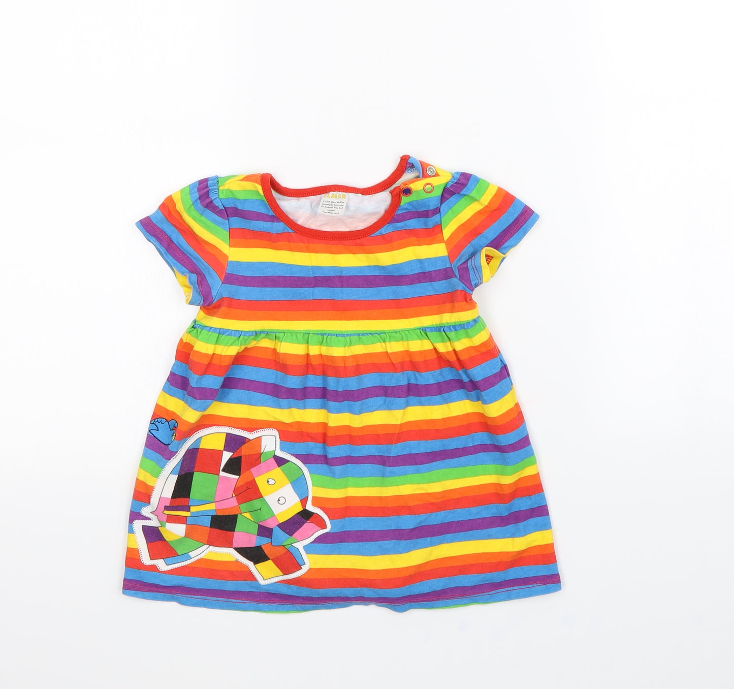 TU Girls Multicoloured Striped  Fit & Flare  Size 18 Months