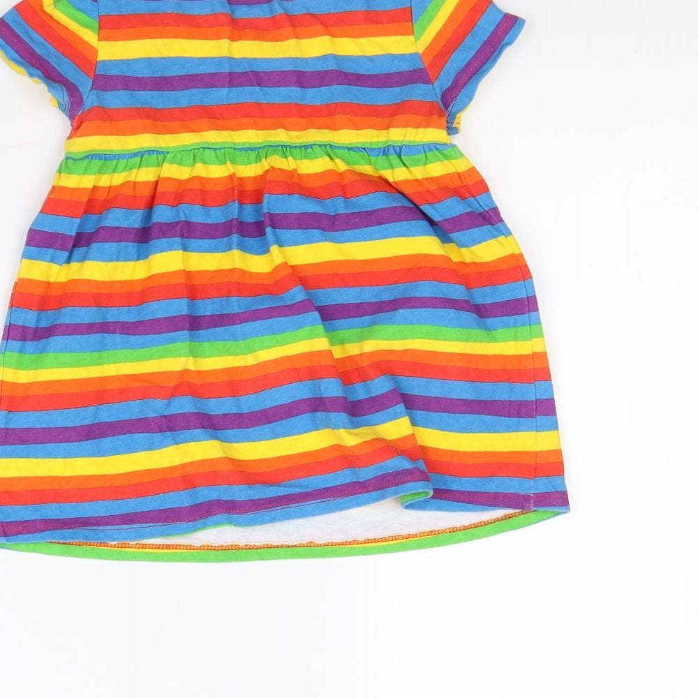TU Girls Multicoloured Striped  Fit & Flare  Size 18 Months