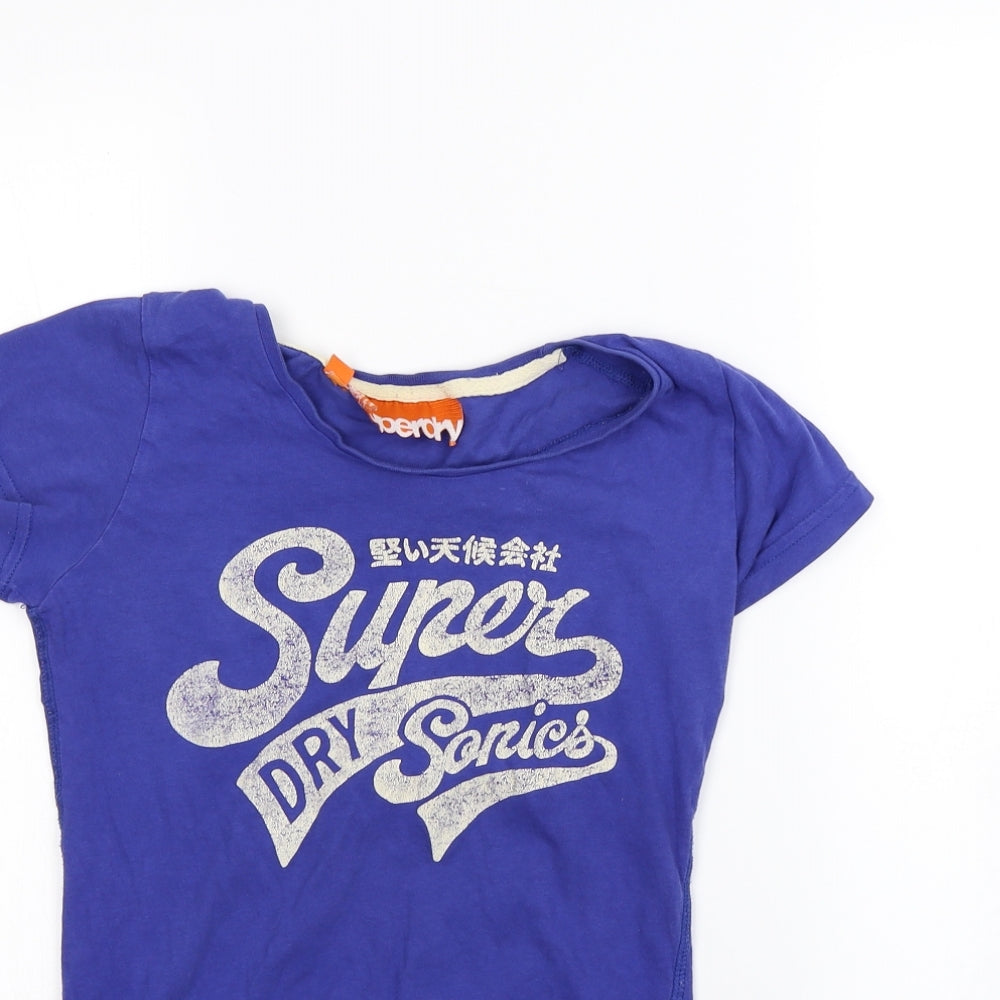 Superdry Womens Blue   Basic T-Shirt Size S