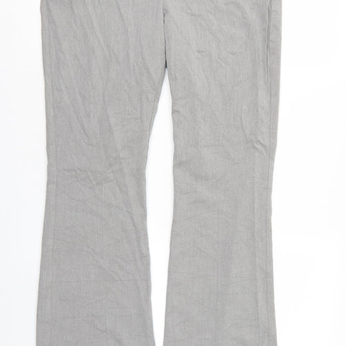 M&S Womens Grey   Trousers  Size 12 L27 in