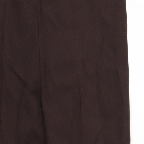 Preworn Womens Brown   Trousers  Size 12 L25 in - Elastic Waist