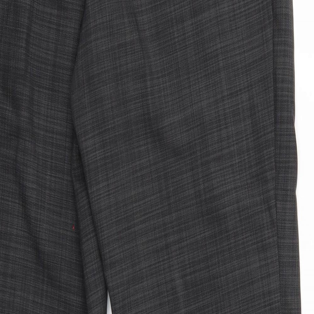 M&S Womens Grey   Trousers  Size 10 L26 in - Elastic Waist
