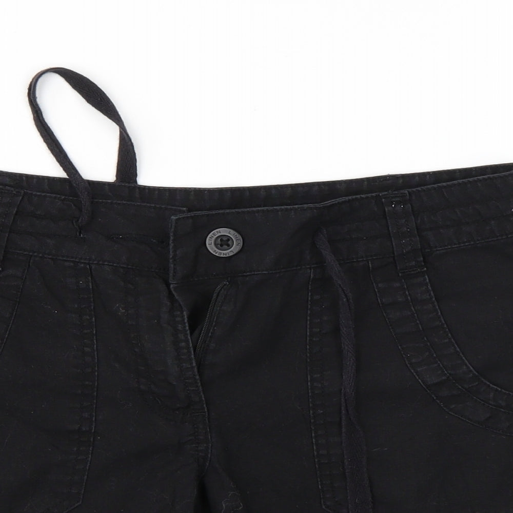 George Womens Black   Chino Shorts Size 10