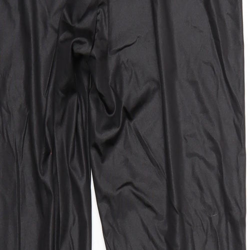 Evie  Womens Black   Cropped Leggings Size L L25 in - Elastic Waist