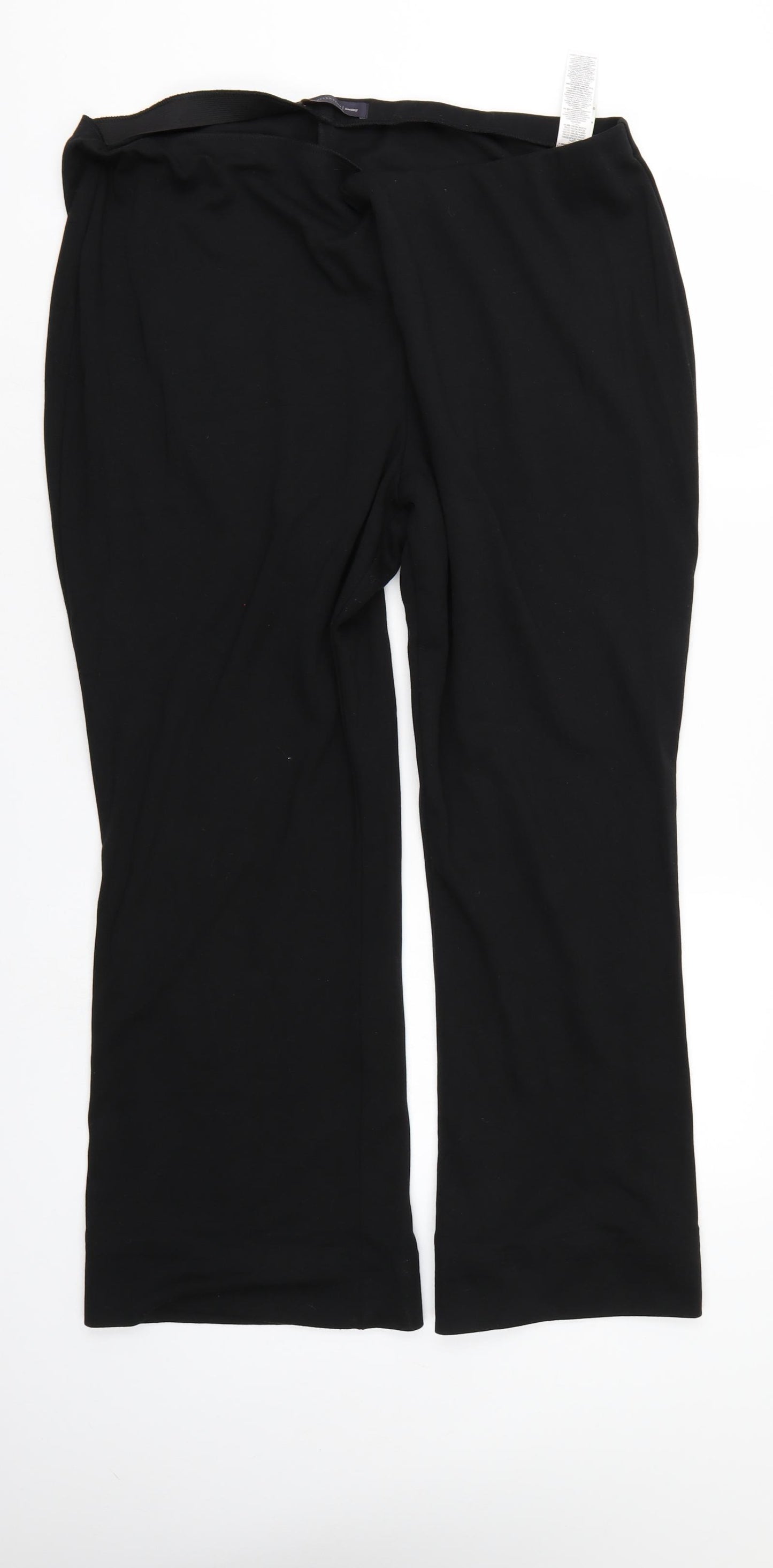 M&S Womens Black   Trousers  Size 20 L27 in