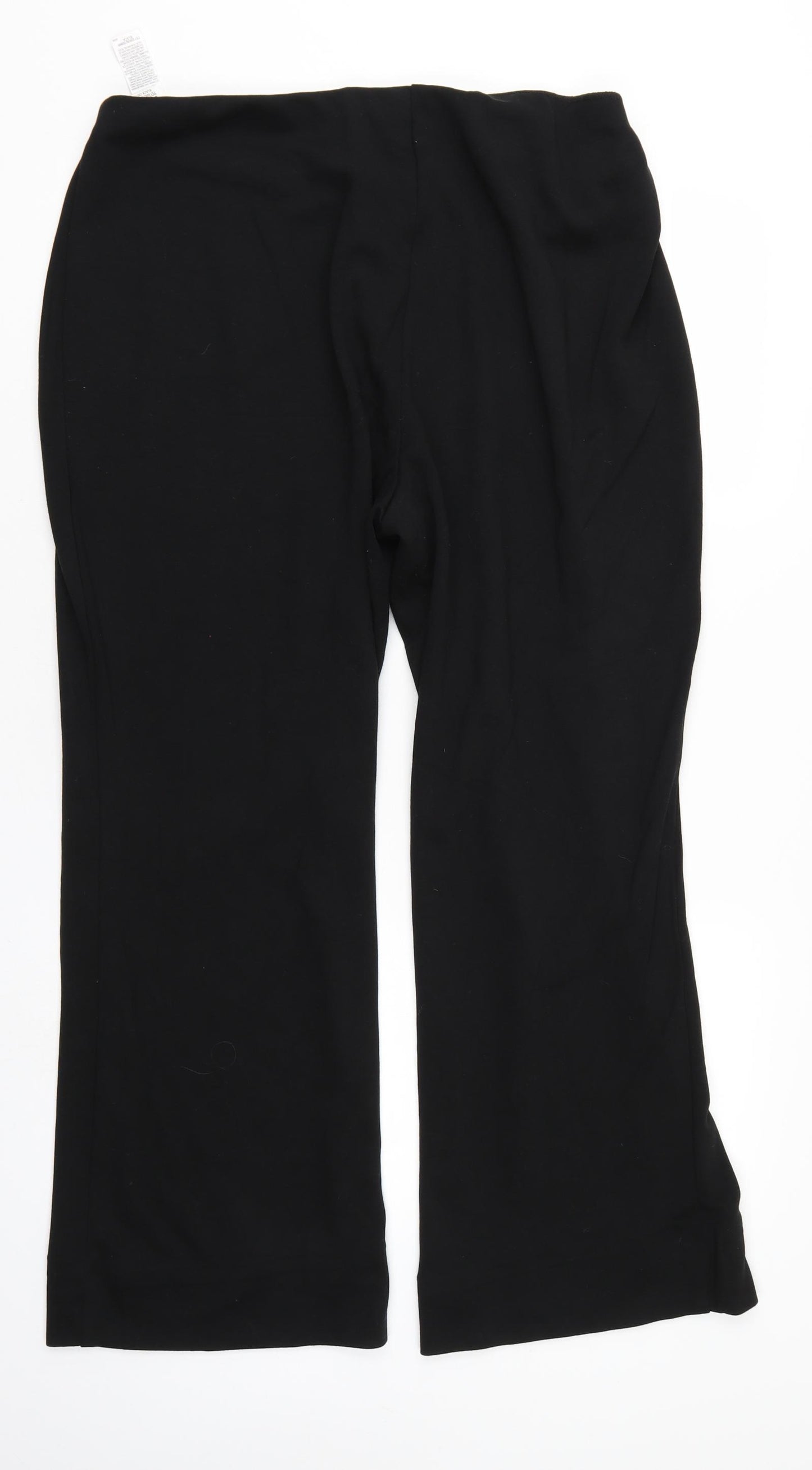 M&S Womens Black   Trousers  Size 20 L27 in