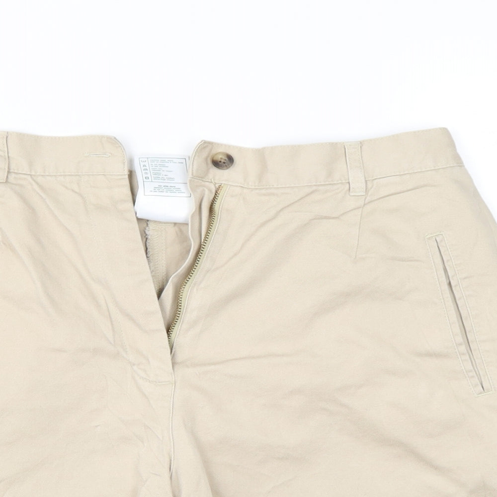 Laura Ashley Womens Ivory   Chino Shorts Size 14