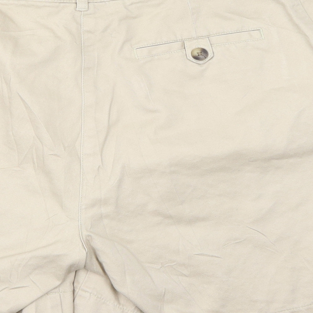 Laura Ashley Womens Ivory   Chino Shorts Size 14