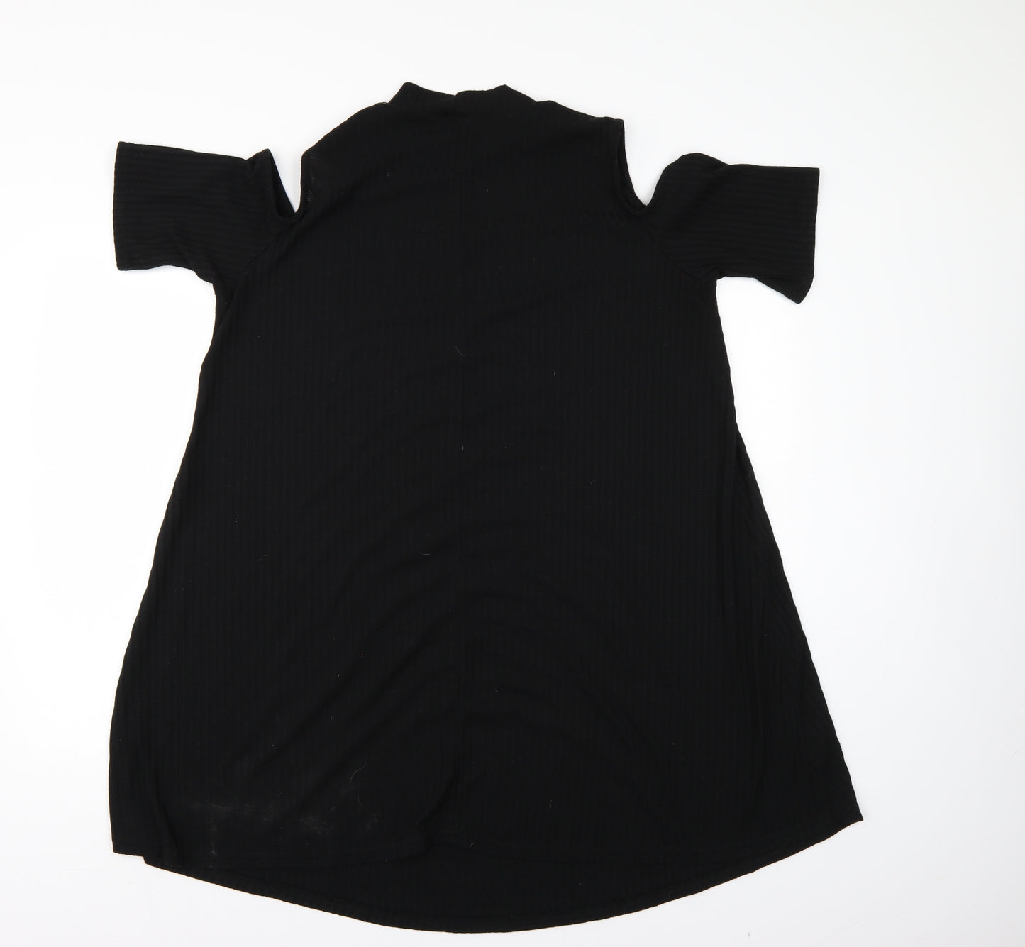 Preworn Womens Black Striped  Shift