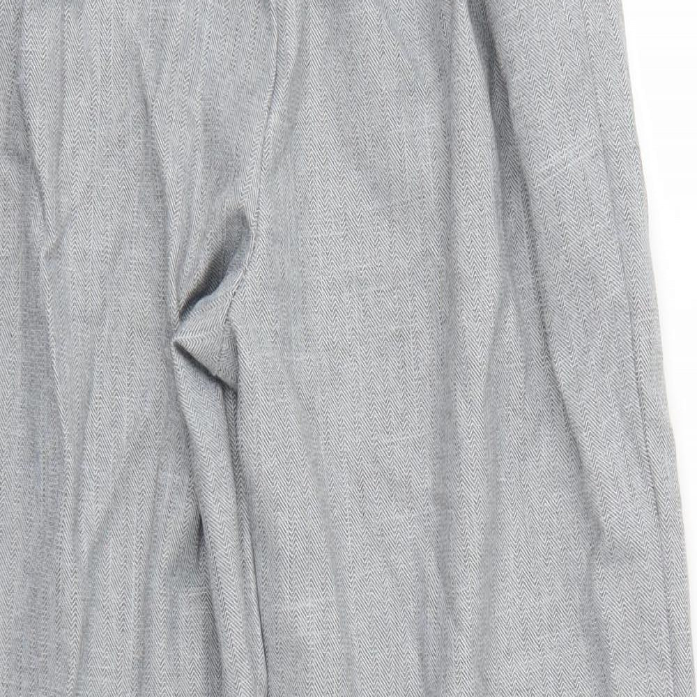 Emma Collection Womens Grey   Trousers  Size 14 L27 in - Elastic Waist