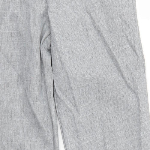 Emma Collection Womens Grey   Trousers  Size 14 L27 in - Elastic Waist