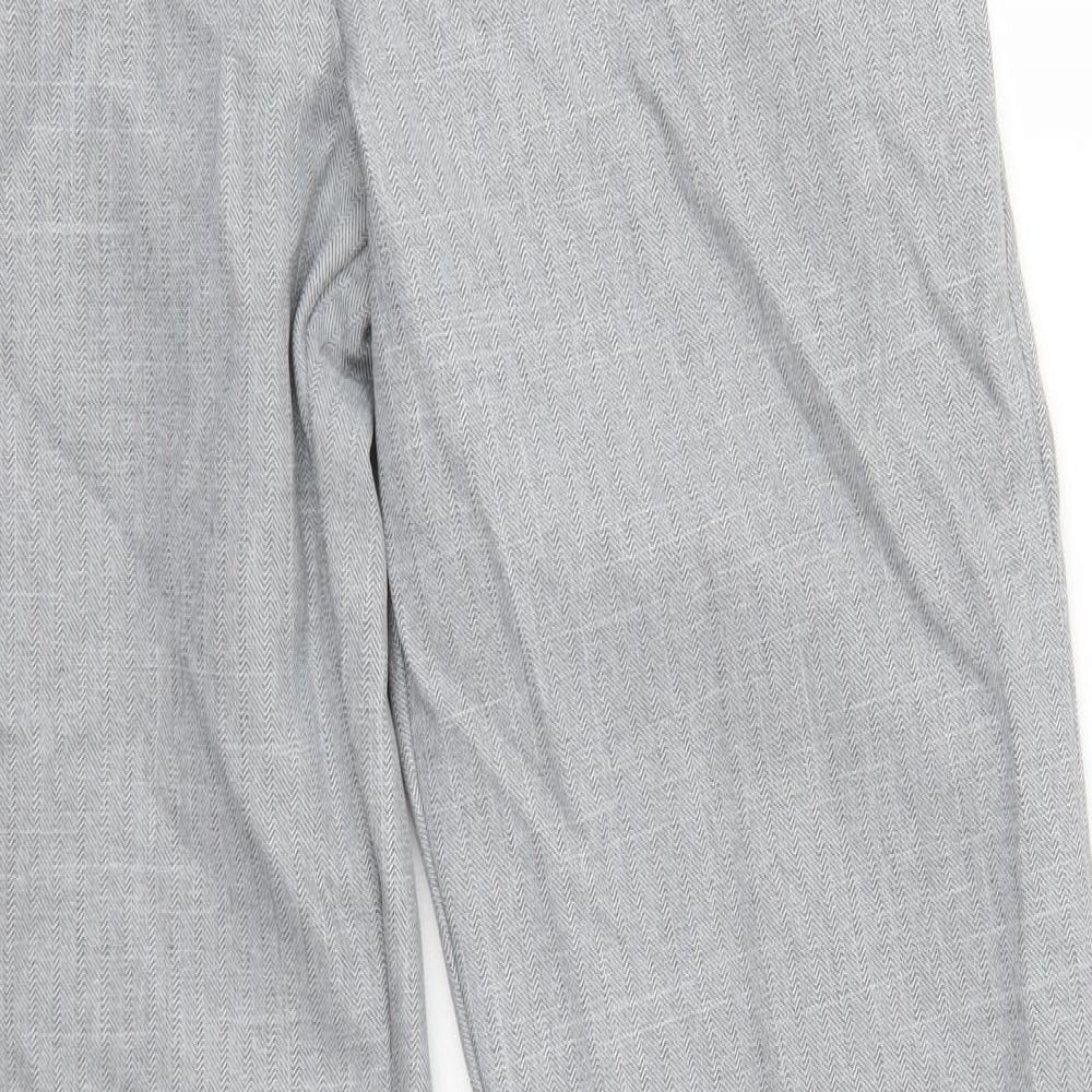 Emma Collection Womens Grey   Trousers  Size 14 L27 in - Elastic Waist
