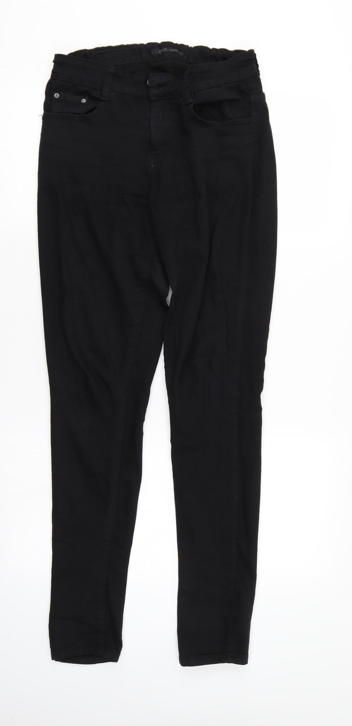 B S Jeans Womens Black  Denim Tapered Jeans Size 8 L30 in