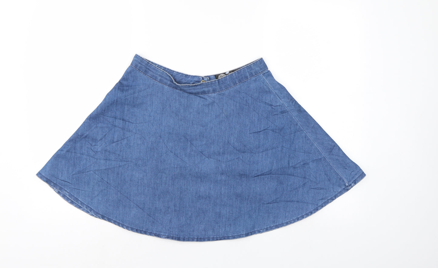 New Look Womens Blue  Denim Flare Skirt Size 10