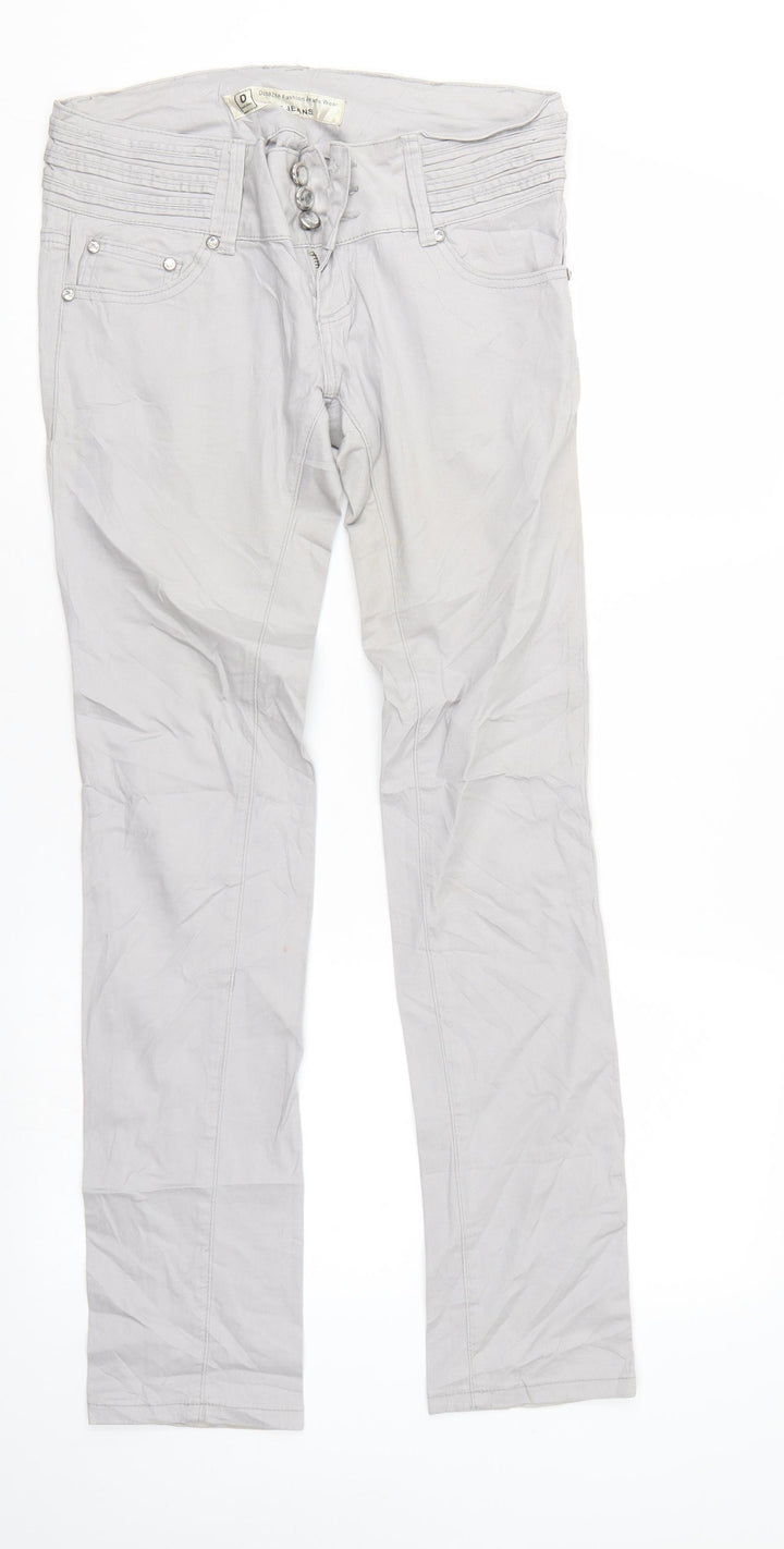 Dzire Jeans Womens Grey Straight Jeans Size 29 in L30 in