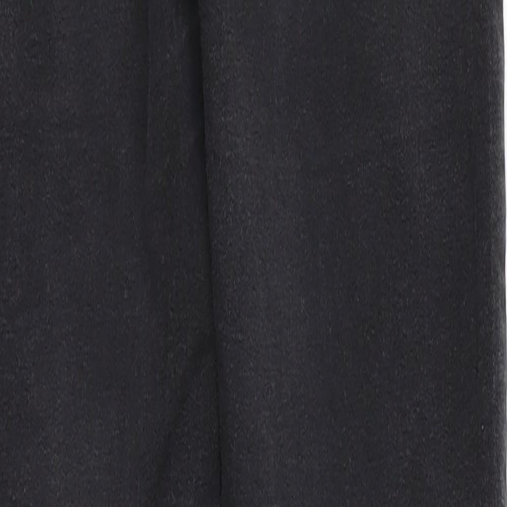 Denim & Co. Womens Black  Denim Tapered Jeans Size 10 L30 in - Elastic Waist