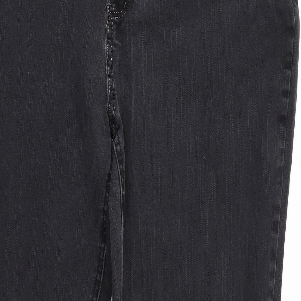 247 Womens Black  Denim Bootcut Jeans Size 18 L30 in