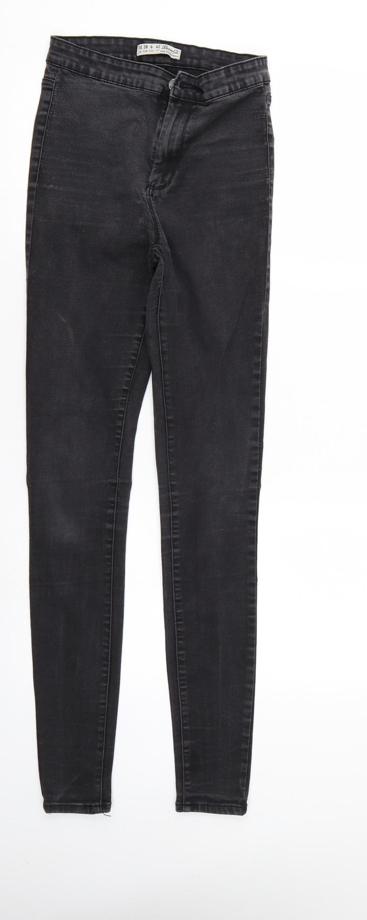 Denim & Co. Womens Black  Denim Skinny Jeans Size 10 L28 in - Elastic Waist