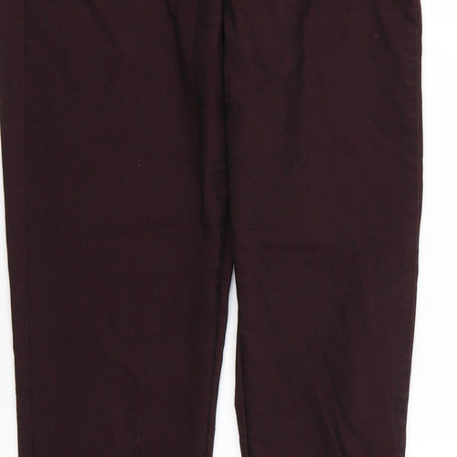 H& Womens Red  Denim Skinny Jeans Size 8 L26 in