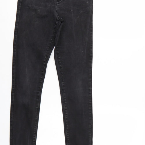 Denim & Co. Womens Black  Denim Straight Jeans Size 10 L29 in