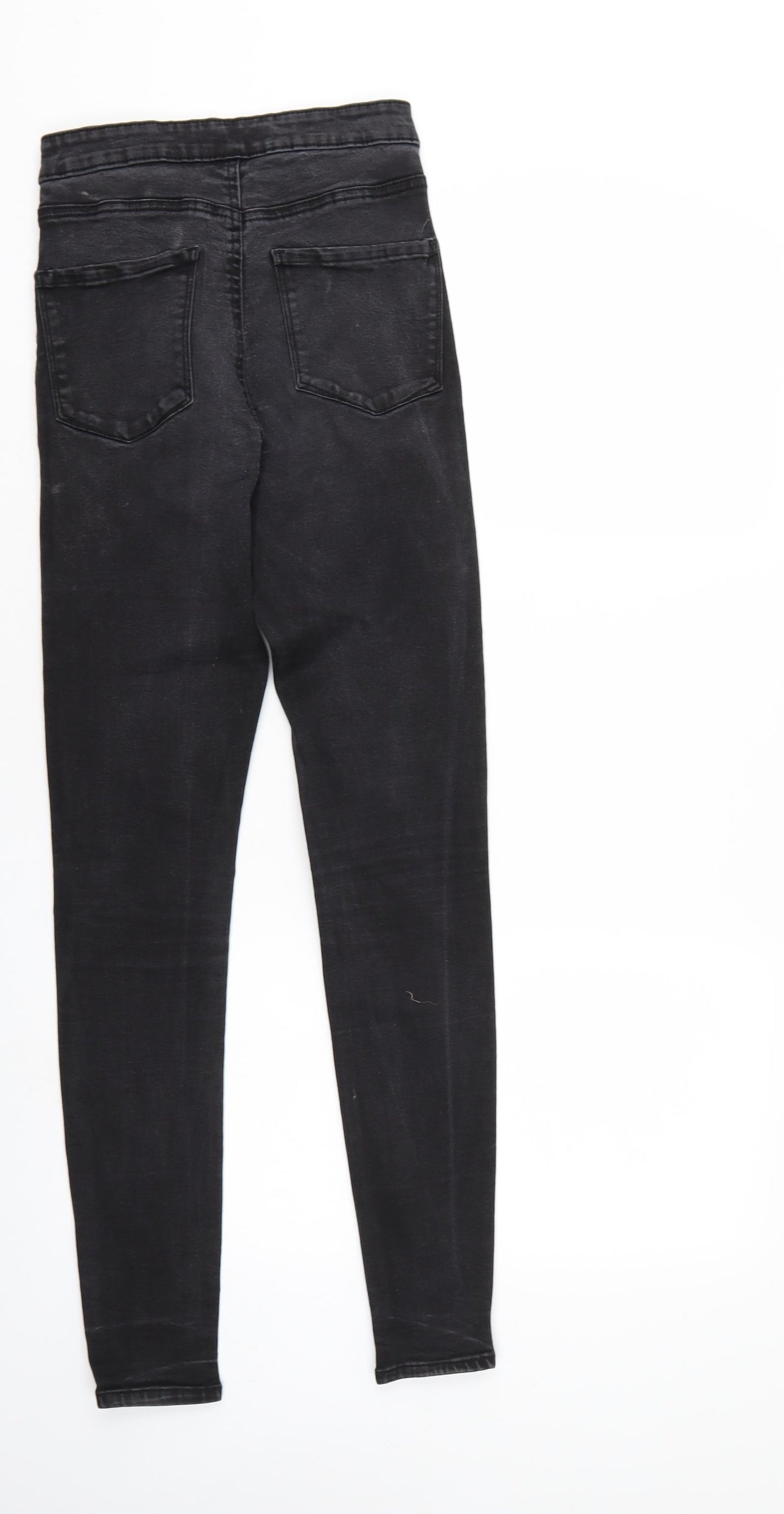 Denim & Co. Womens Black  Denim Straight Jeans Size 10 L29 in