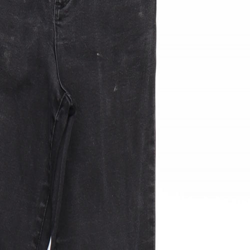 Denim & Co. Womens Black  Denim Straight Jeans Size 10 L29 in