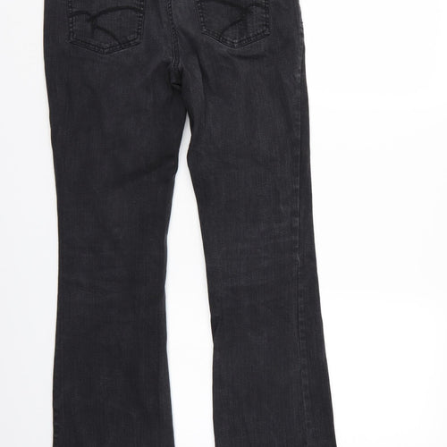 Red Herring Womens Black  Denim Bootcut Jeans Size 12 L29 in