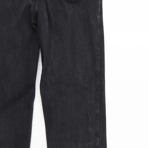 Red Herring Womens Black  Denim Bootcut Jeans Size 12 L29 in