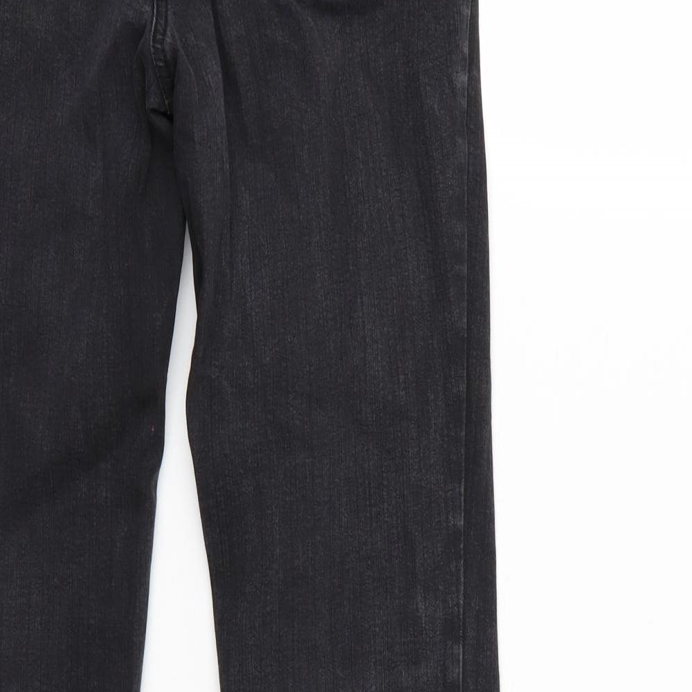 Red Herring Womens Black  Denim Bootcut Jeans Size 12 L29 in