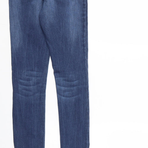 Denim & Co. Womens Blue  Denim Skinny Jeans Size 8 L28.5 in