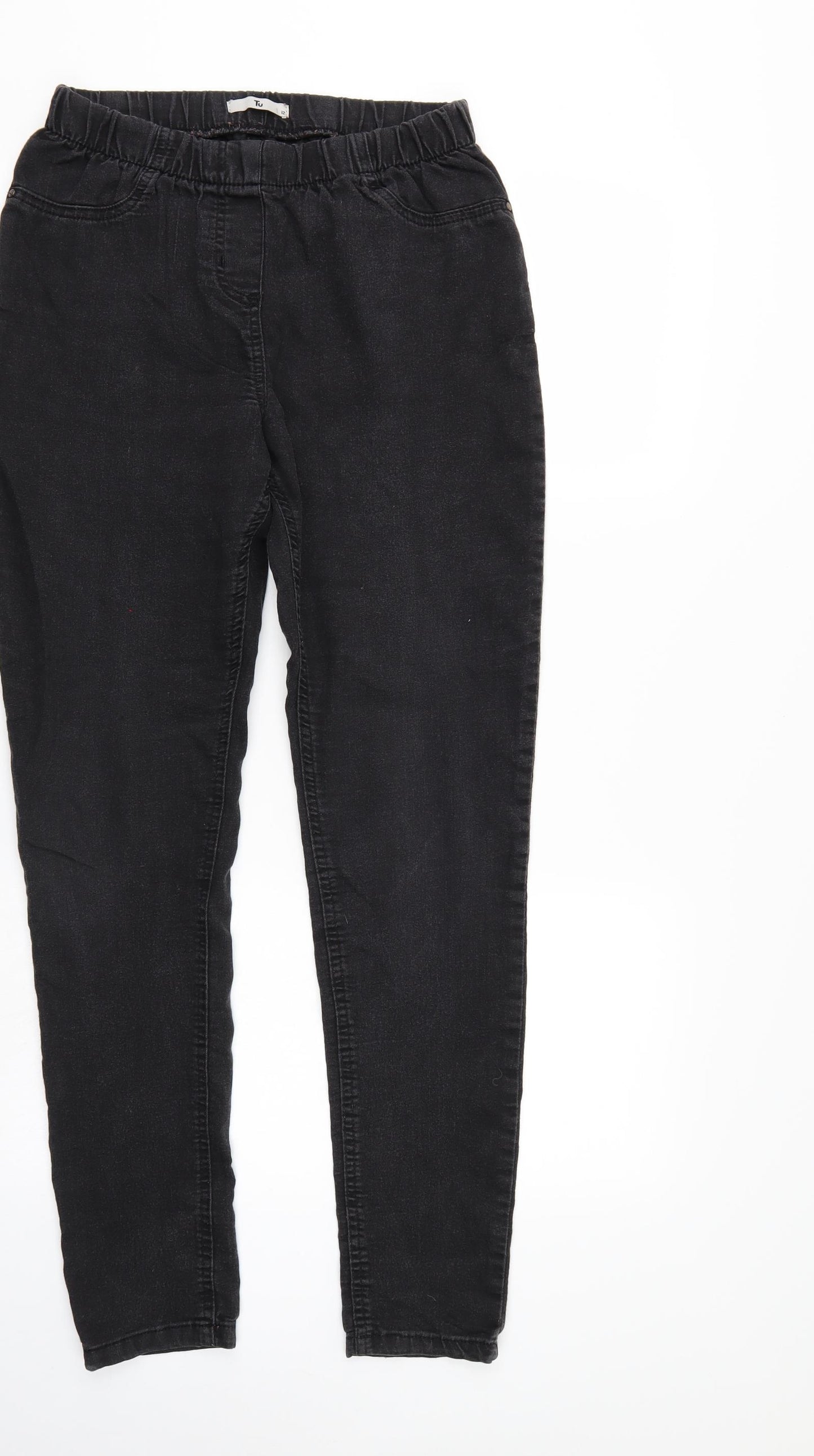TU Womens Black   Jegging Jeans Size 12 L28 in