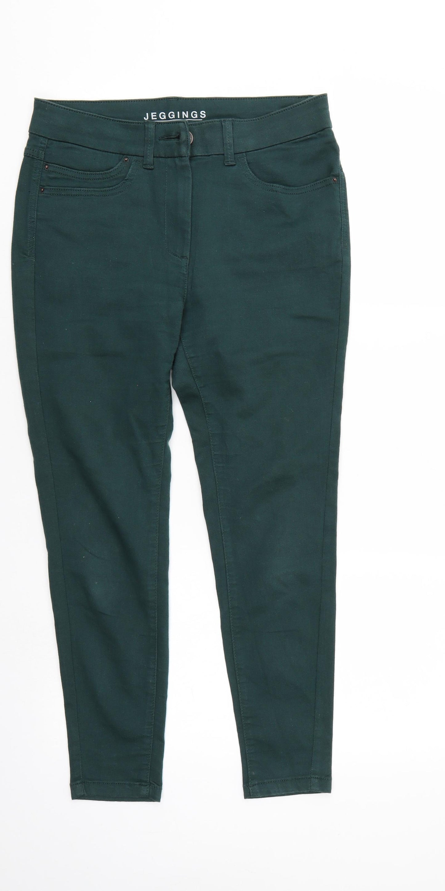 M&S Womens Green   Jegging Jeans Size 10 L25 in