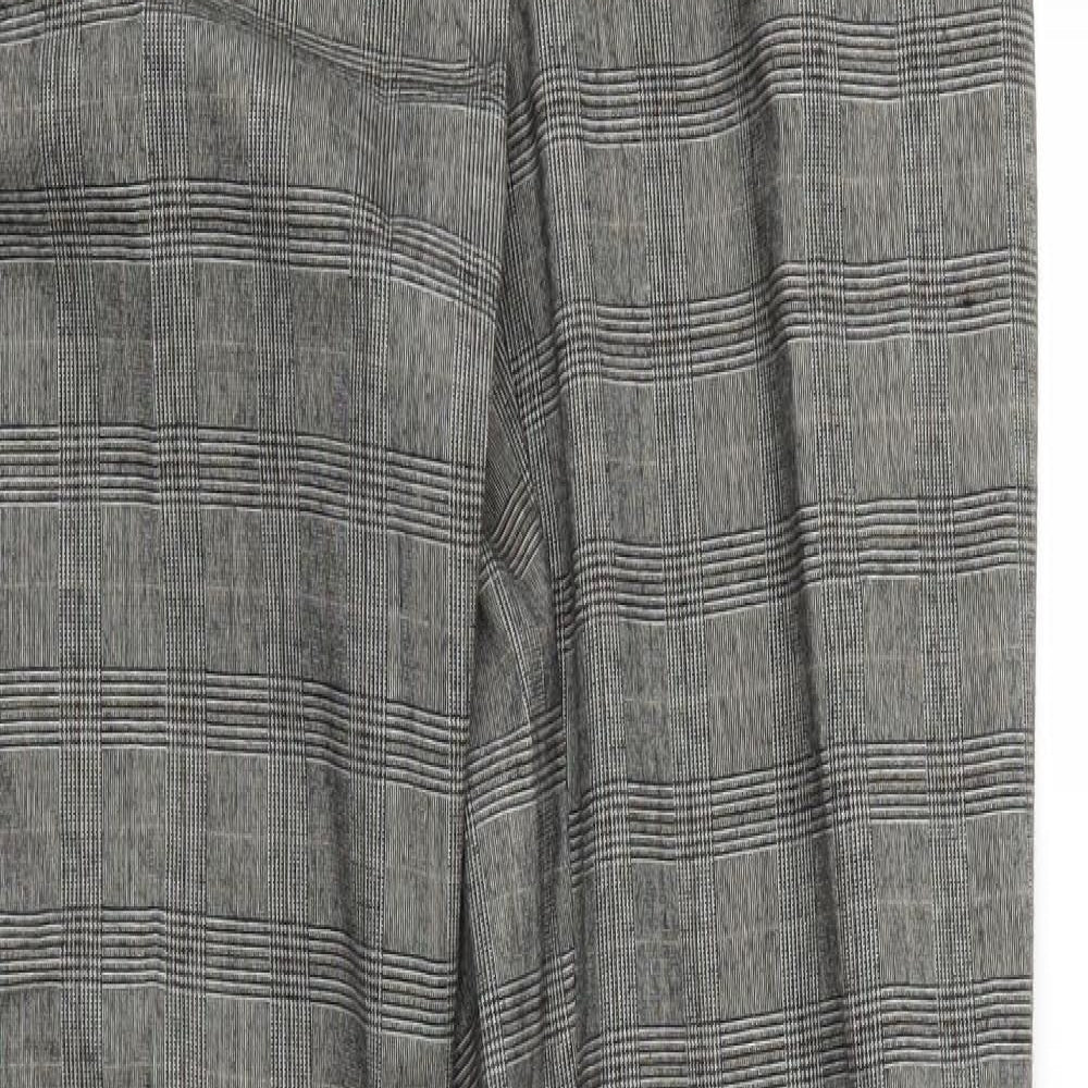 Dorothy Perkins Womens Grey Check  Trousers  Size 12 L30 in
