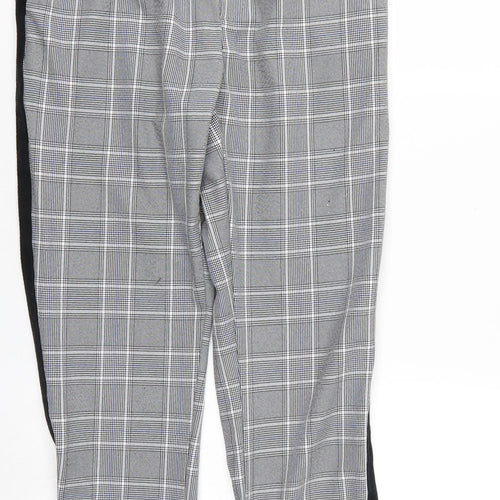 Boohoo man Mens Grey Check  Trousers  Size M L25 in