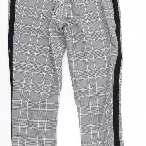 Boohoo man Mens Grey Check  Trousers  Size M L25 in