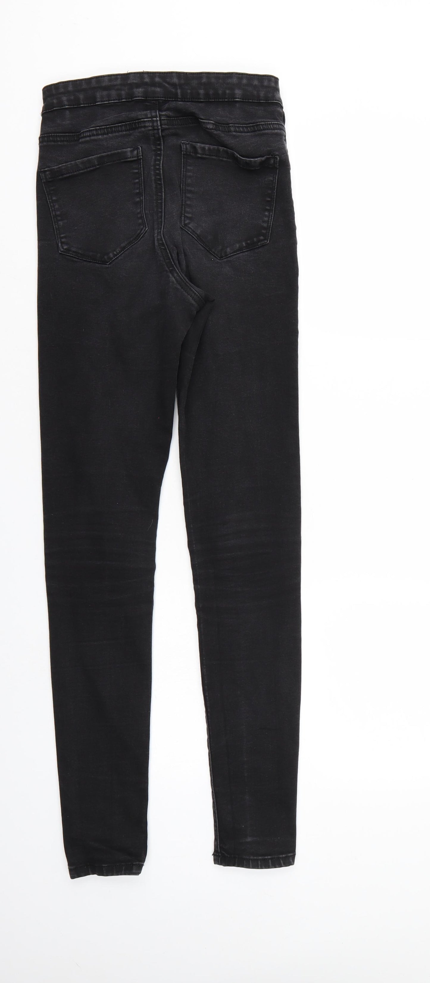 Denim & Co. Womens Black  Denim Jegging Jeans Size 10 L29 in - Elastic Waist