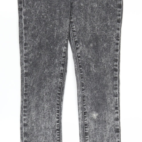 New Look Womens Grey  Denim Jegging Jeans Size 8 L28 in