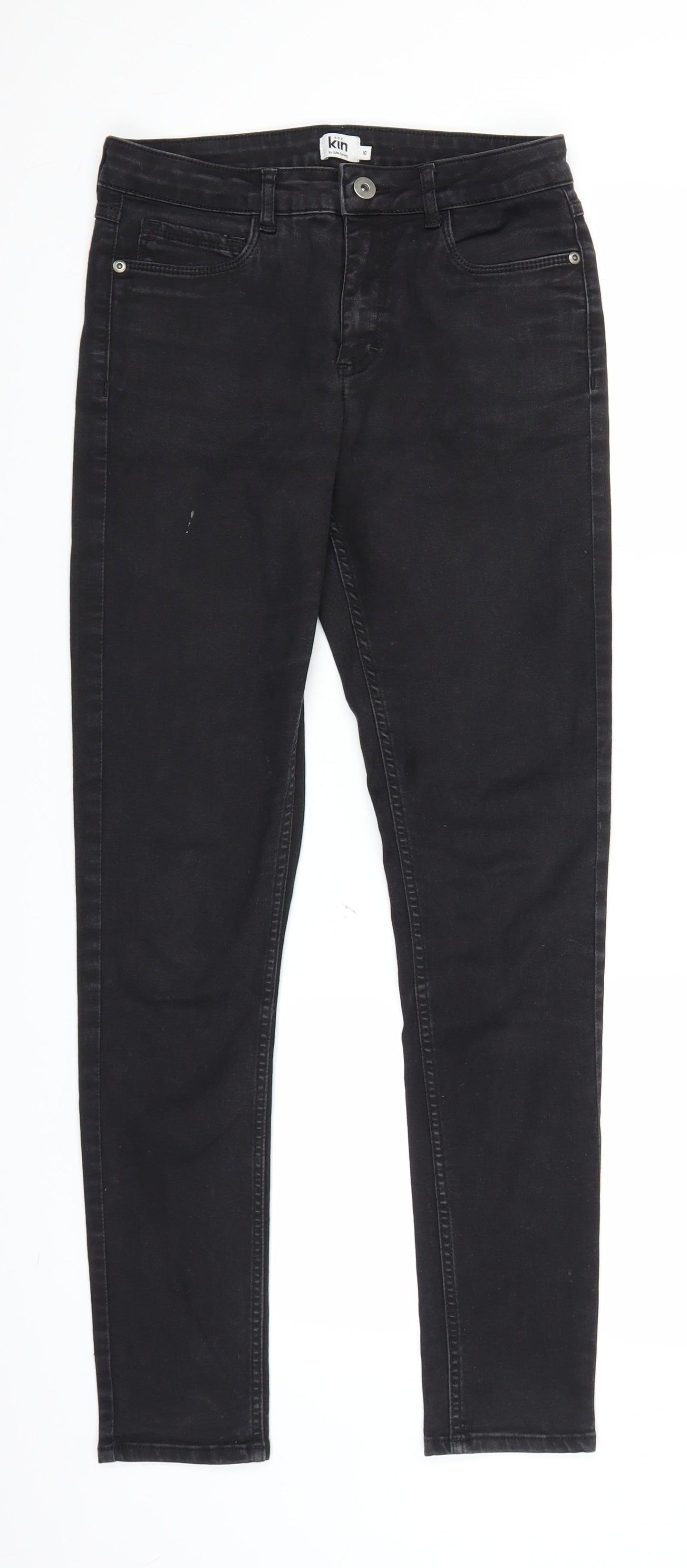 John Lewis Womens Black  Denim Jegging Jeans Size 10 L29 in