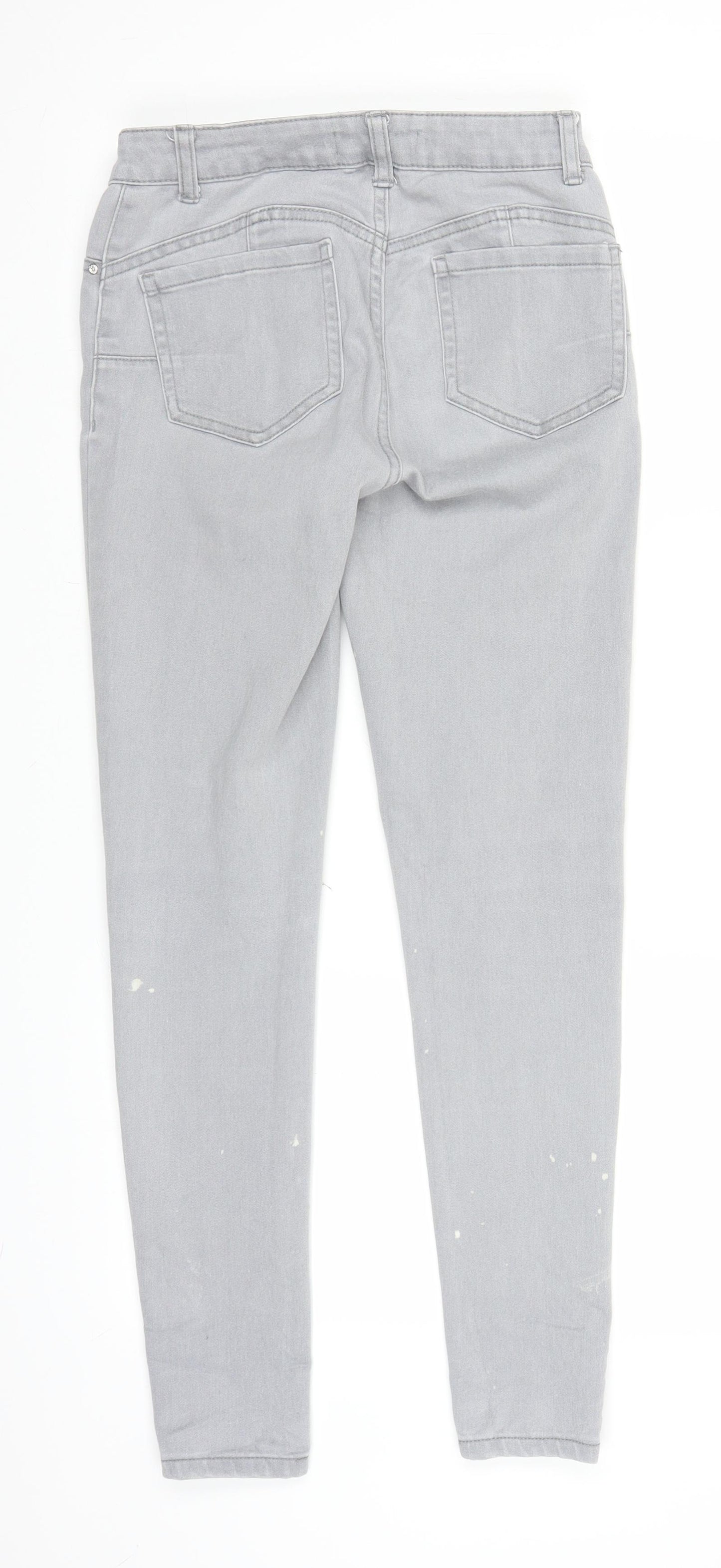 Denim & Co. Womens Grey  Denim Jegging Jeans Size 10 L28 in