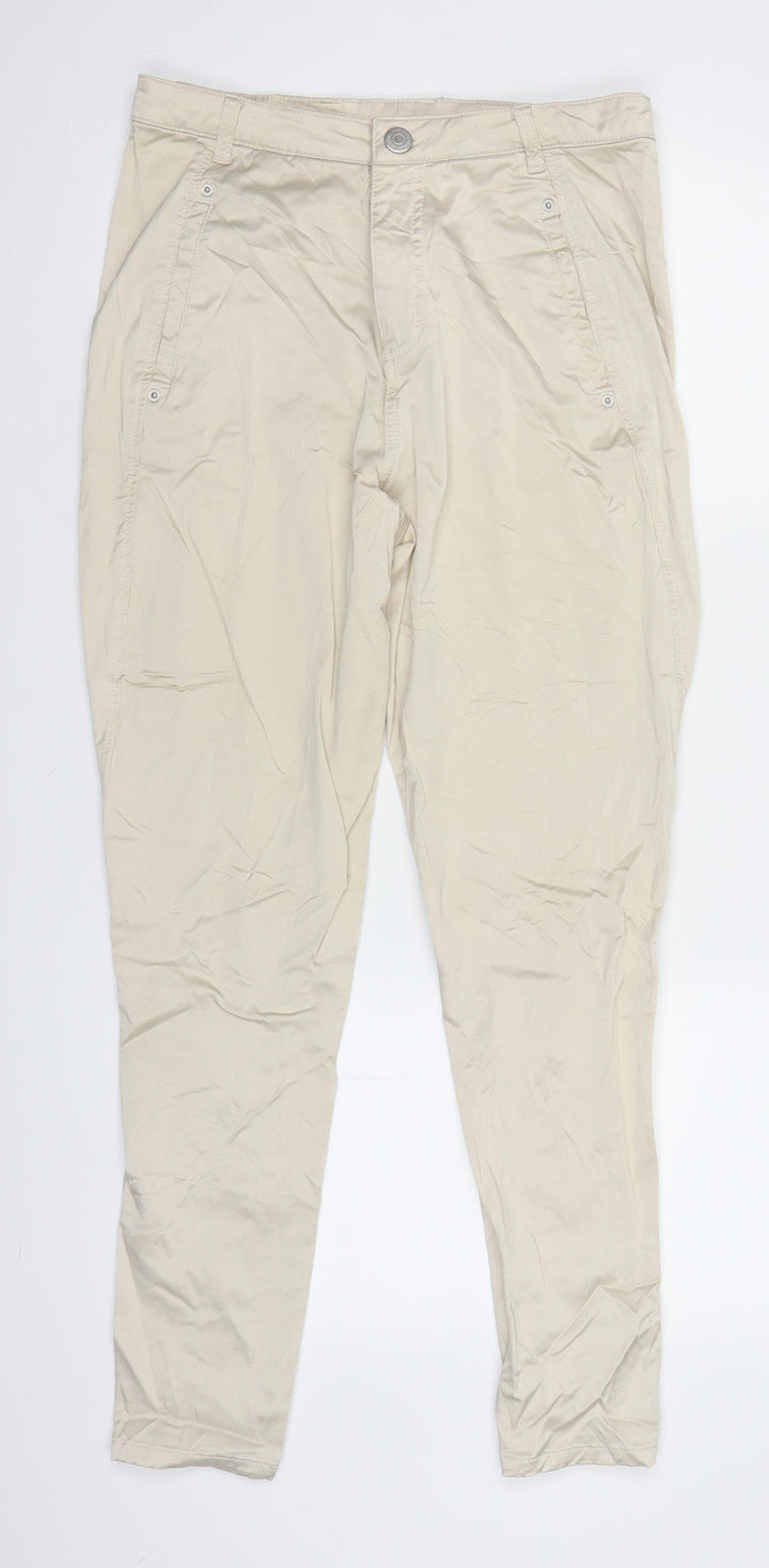 Jolie Womens Ivory Chino Leggings Size 30 in L28 in - Shiny
