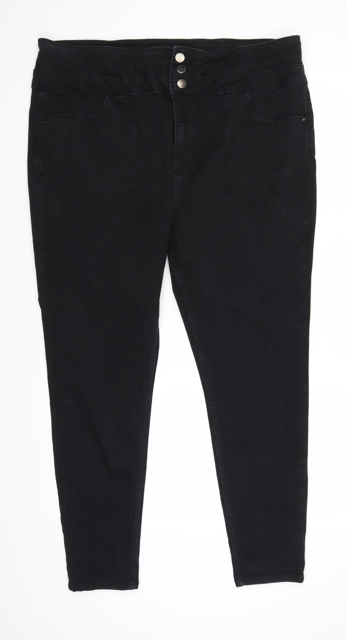 Very Womens Black  Denim Jegging Jeans Size 20 L26.5 in