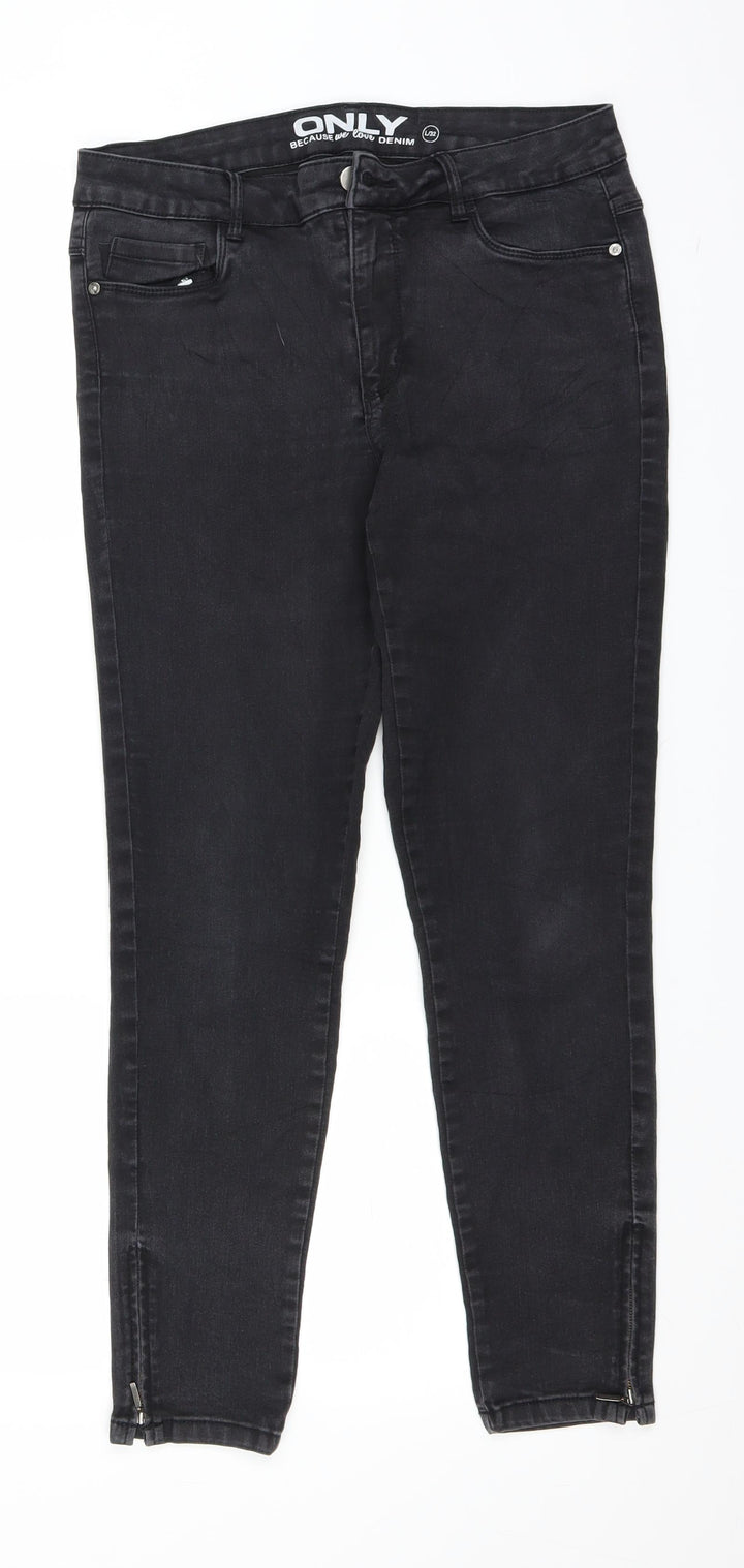 Only Womens Grey Denim Jegging Jeans Size 32 in L26 in