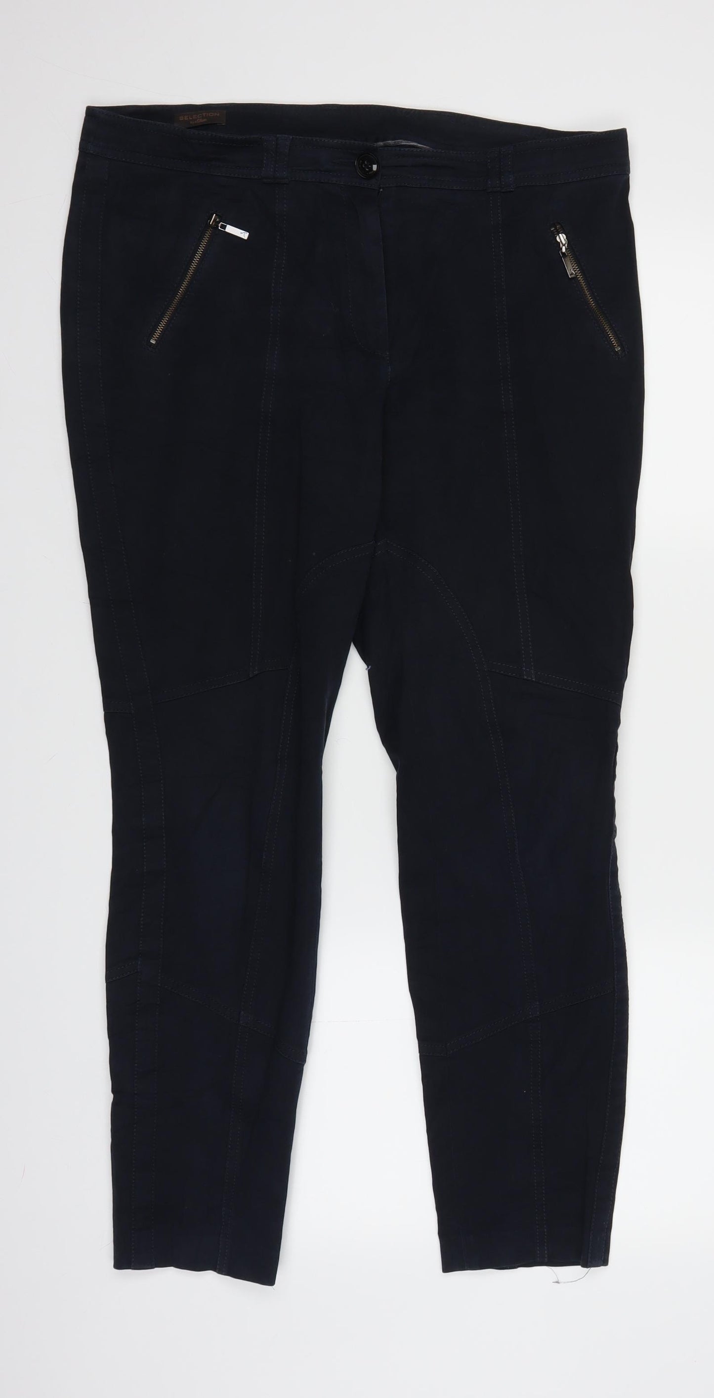 Sofia Womens Blue  Denim Straight Jeans Size 16 L27.5 in