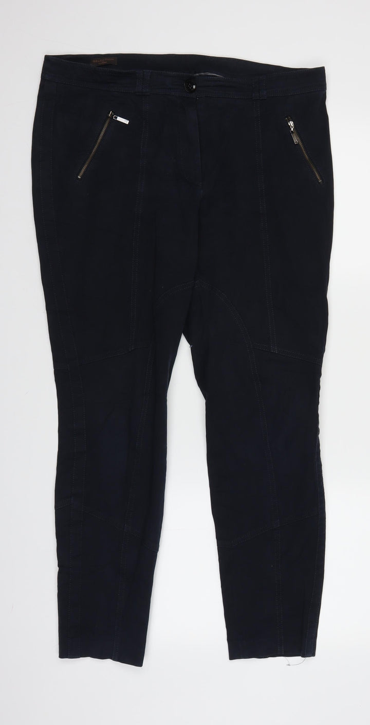 Sofia Womens Blue  Denim Straight Jeans Size 16 L27.5 in