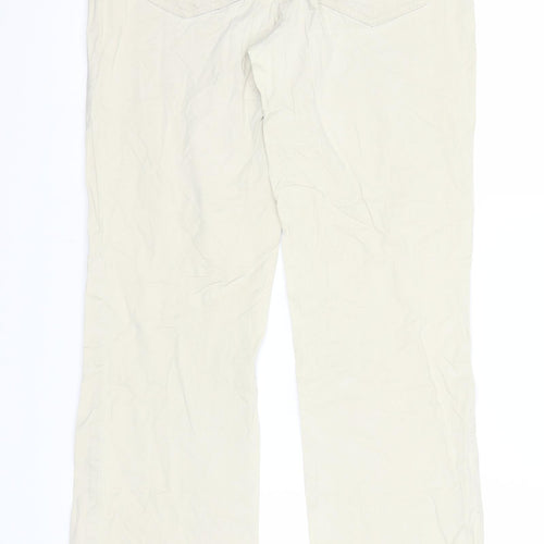Strauss Womens Beige  Denim Straight Jeans Size 8 L31 in