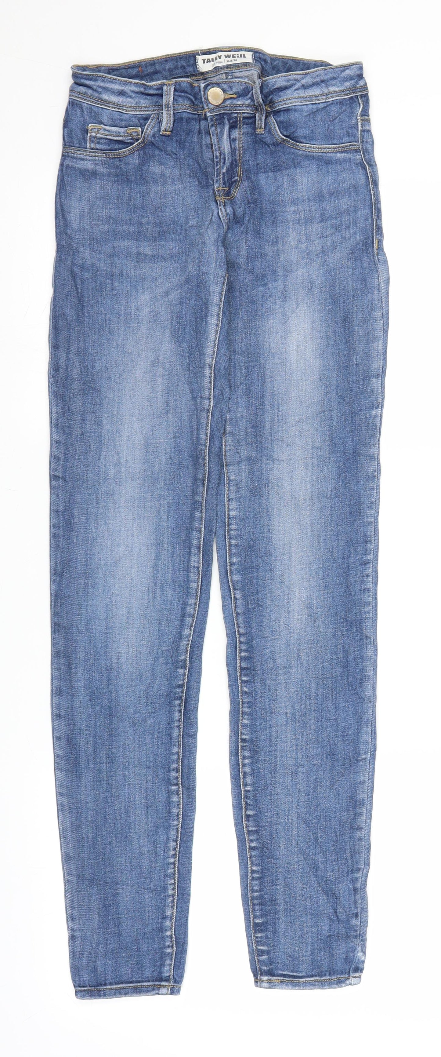 TALLY WEiJL Womens Blue  Denim Jegging Jeans Size 6 L29 in